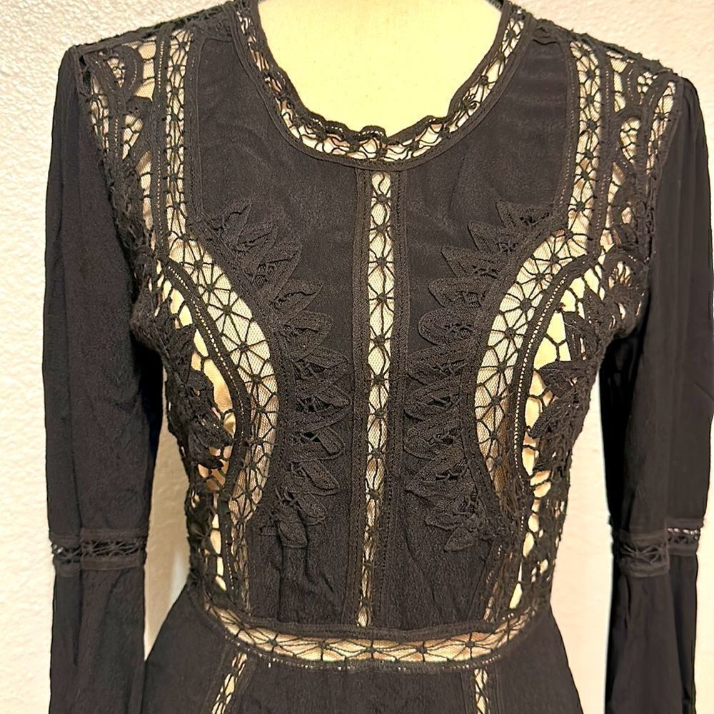 Hotel Particulier women’s mini lace long sleeve dress size M Made in Italy - Picture 7 of 17
